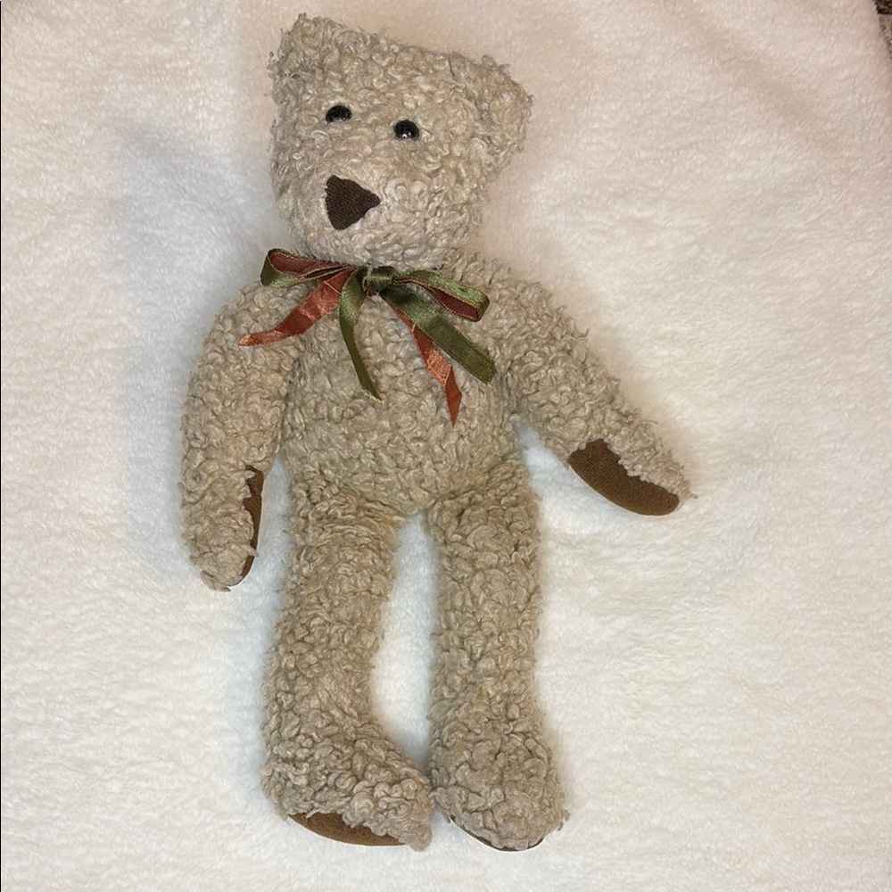 Plush Teddy Bear with Bow